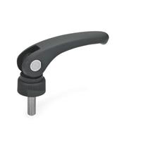 GN 926.1 Clamping Lever with Eccentrical Cam Threaded Stud Plastic Plastic